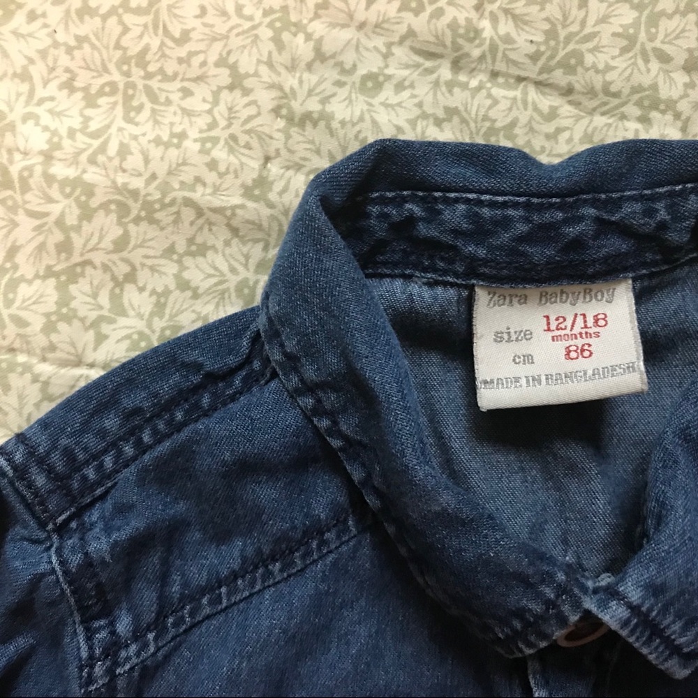 Zara baby chambray like new 12-18 M
